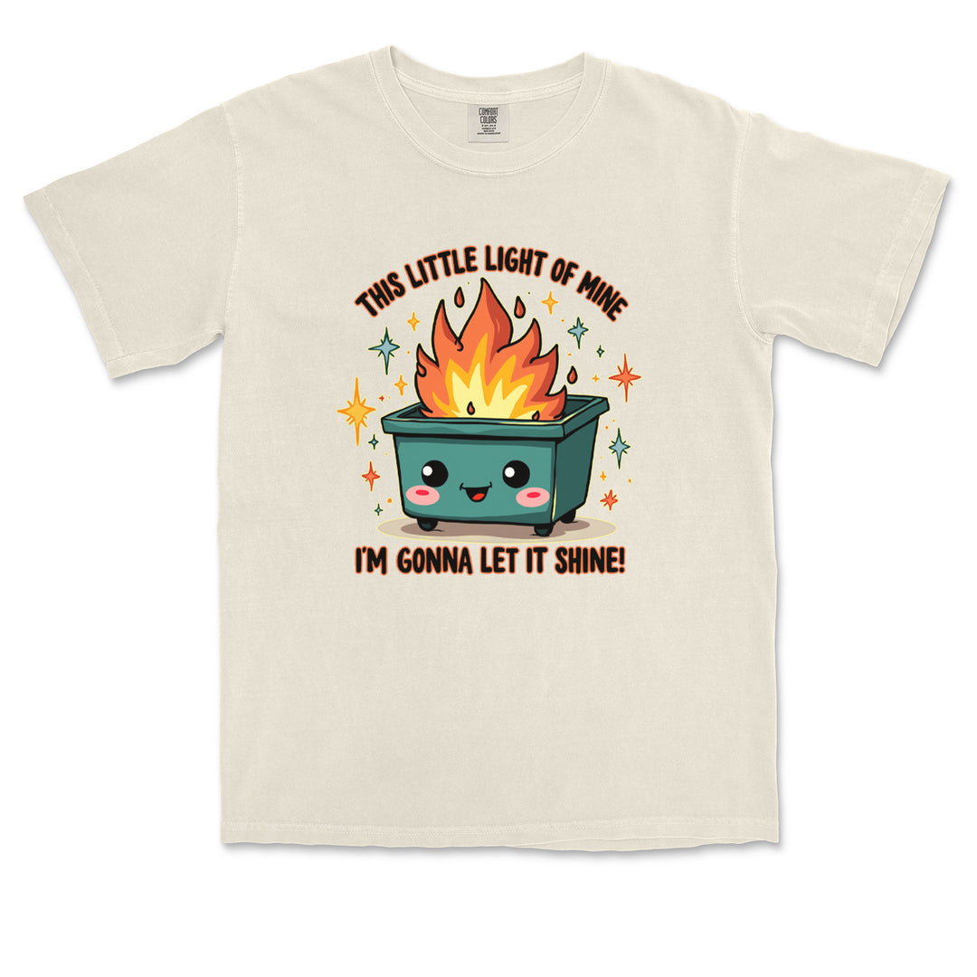 This Little Light of Mine Dumpster Fire Smile Face Vintage Soft Unisex T-shirt 
