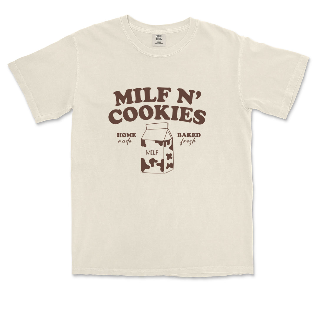 Milf And Cookies graphic on Garment-Dyed Heavyweight Unisex T-Shirt alternate view 19