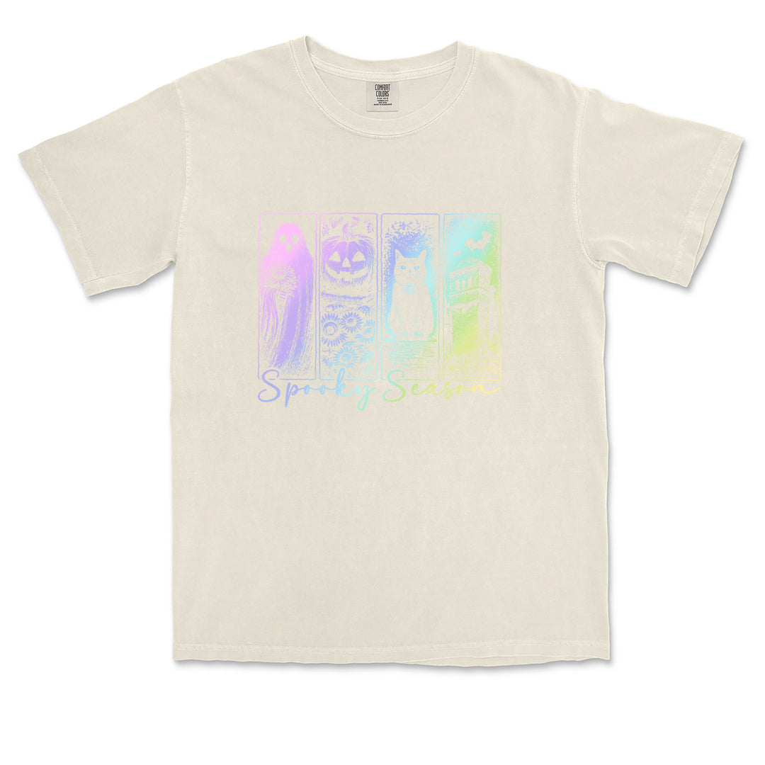 Spooky Season Cute Pastel Halloween Design Vintage Soft Unisex T-shirt 