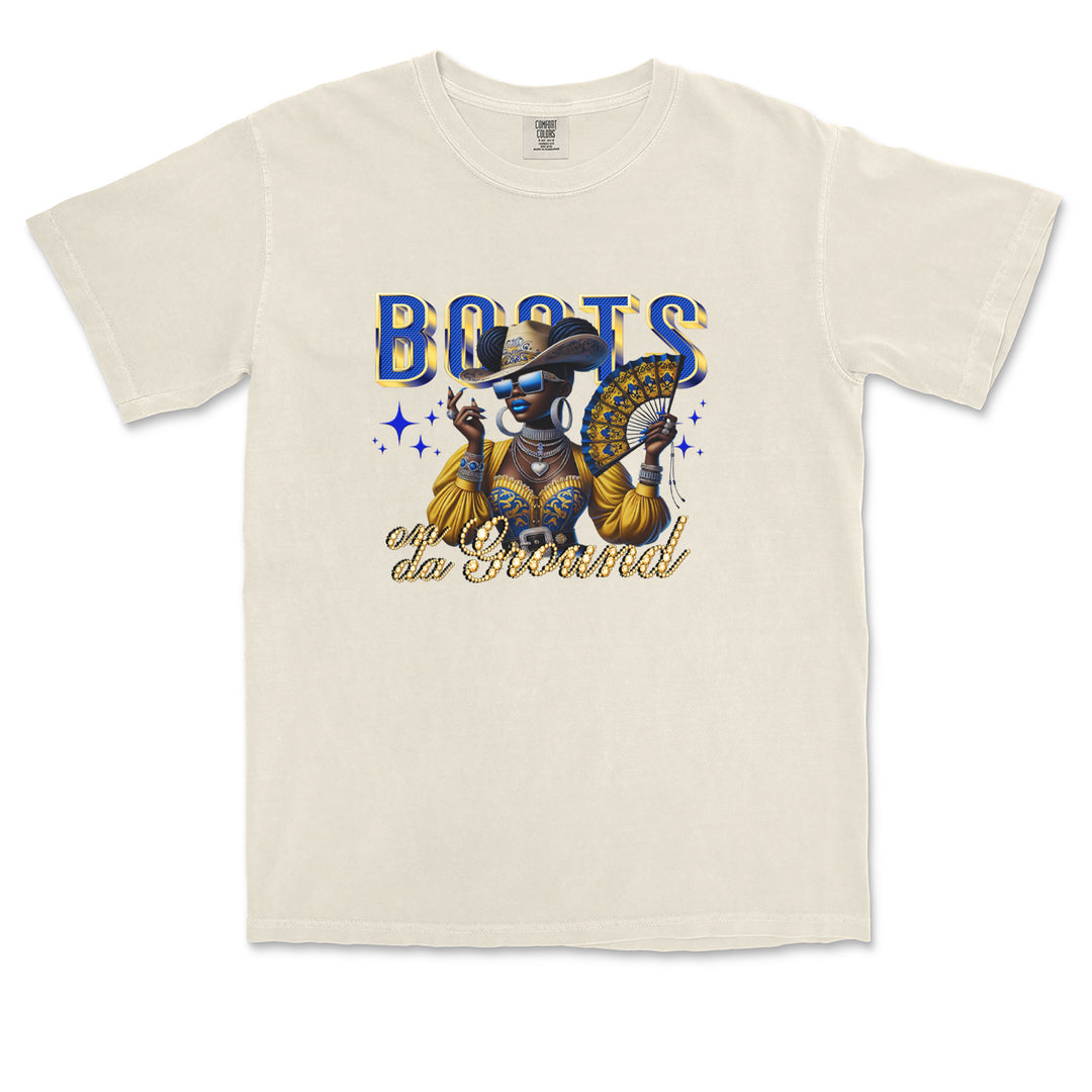 Boots On Da Ground Folding Fan Vintage Soft Unisex T-shirt 