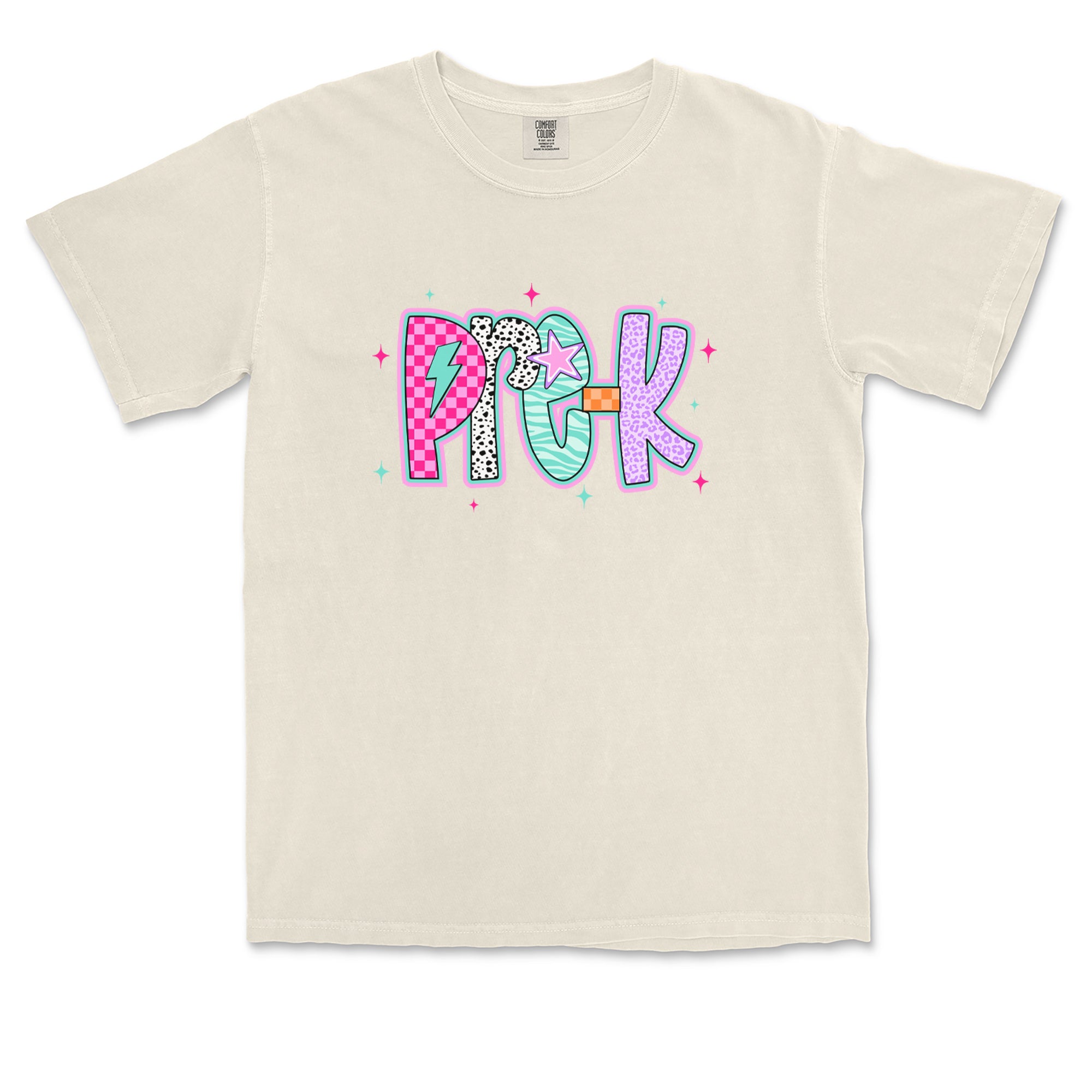Pre-K Party Time Colorful Back to School Vintage Soft Unisex T-shirt 
