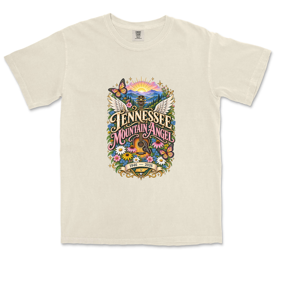 Tennessee Mountain Angel Wings Dolly Vintage Soft Unisex T-shirt 