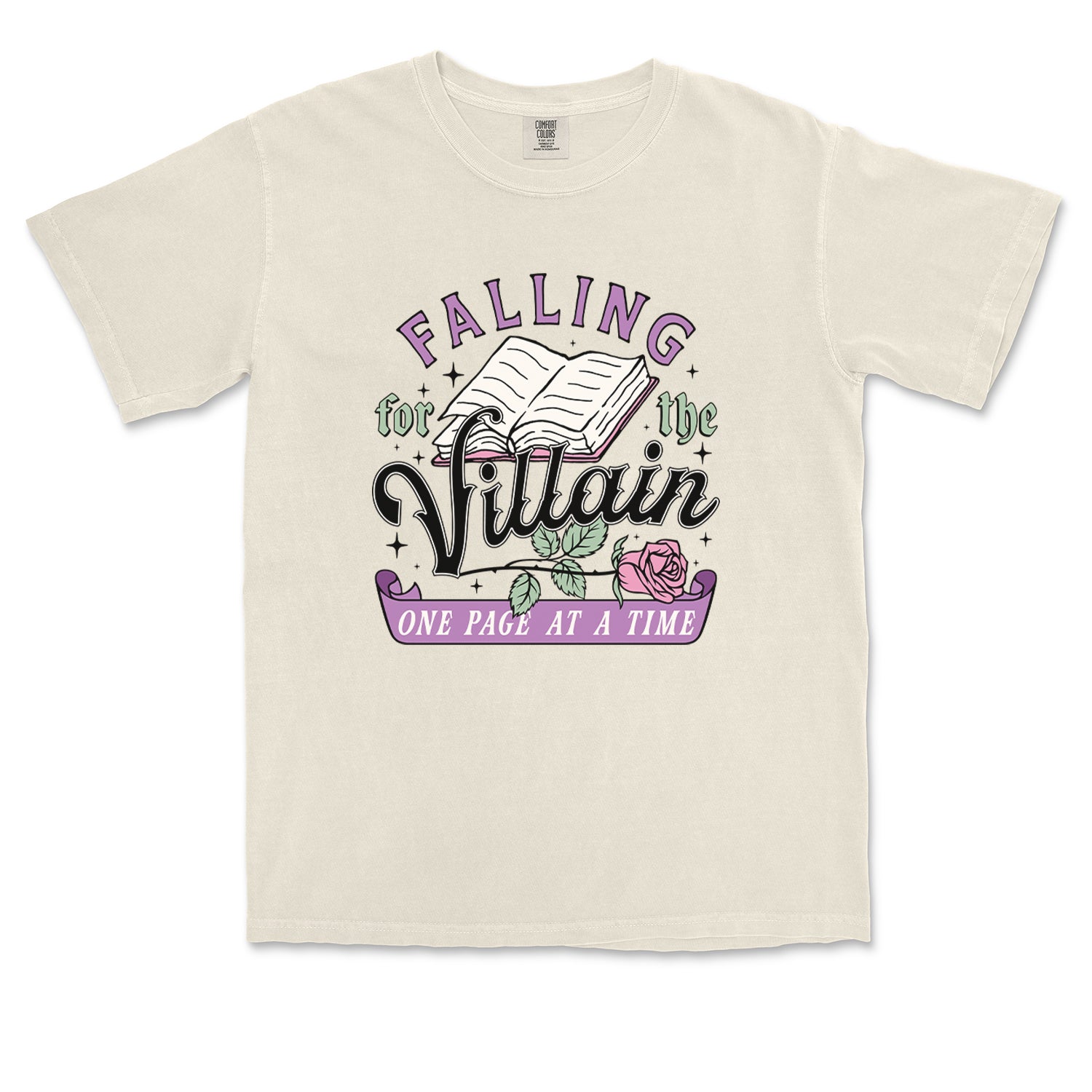 Falling For The Villain One Page At A Time Vintage Soft Unisex T-shirt 