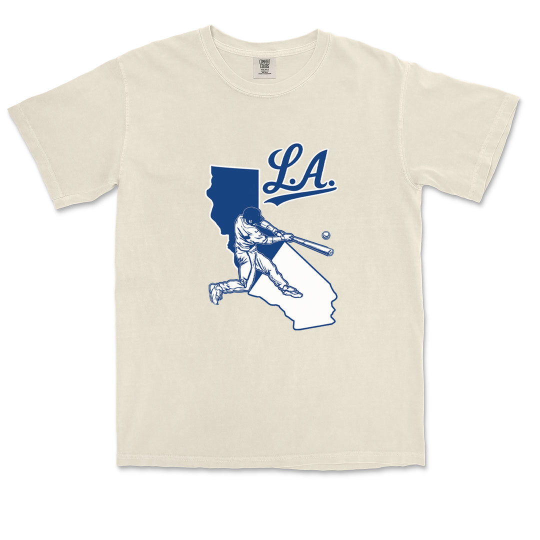 Los Angeles Baseball Batter Up Vintage Soft Unisex T-shirt 
