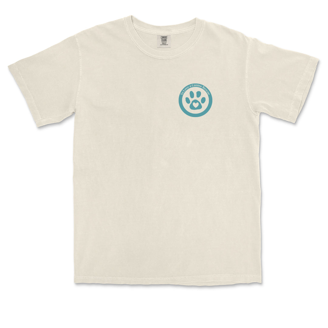 TLC To Love a Canine Dog Rescue Teal Vintage Soft Unisex T-shirt 