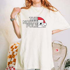 The North Pole Santa Face Vintage Soft Unisex T-shirt 