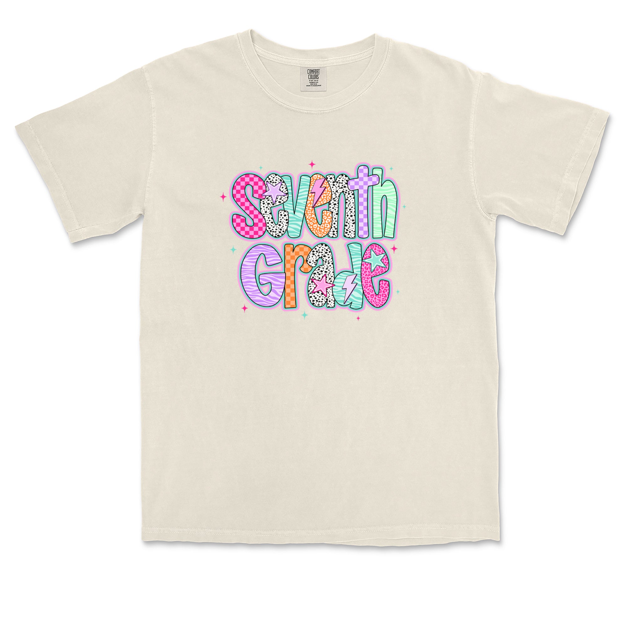 Seventh Grade Swagger Colorful Back to School Vintage Soft Unisex T-shirt 