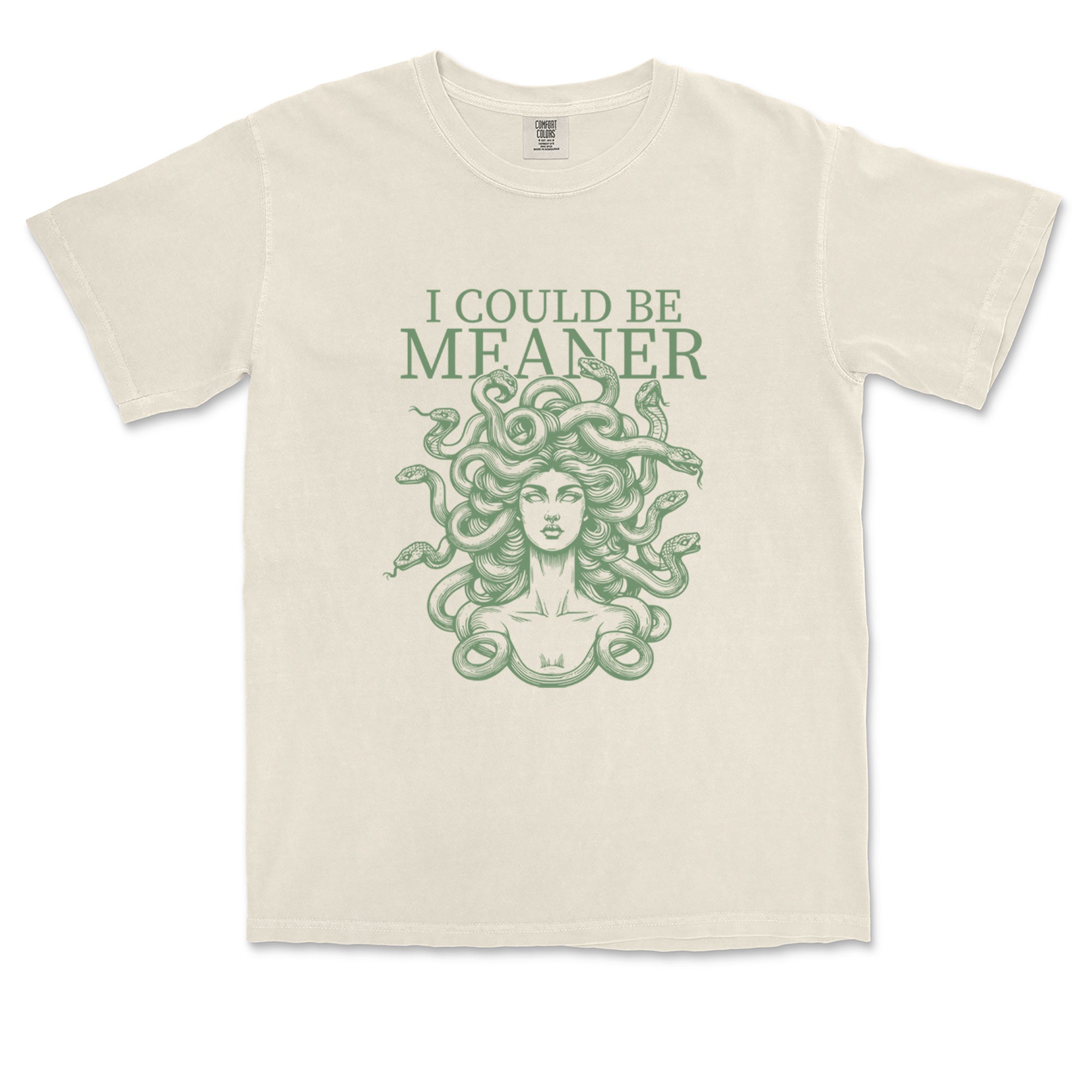 Medusa I Could Be Meaner Vintage Soft Unisex T-shirt 