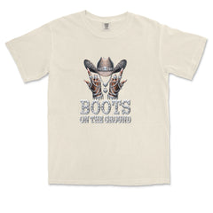 Boots On The Ground Bling Vintage Soft Unisex T-shirt 