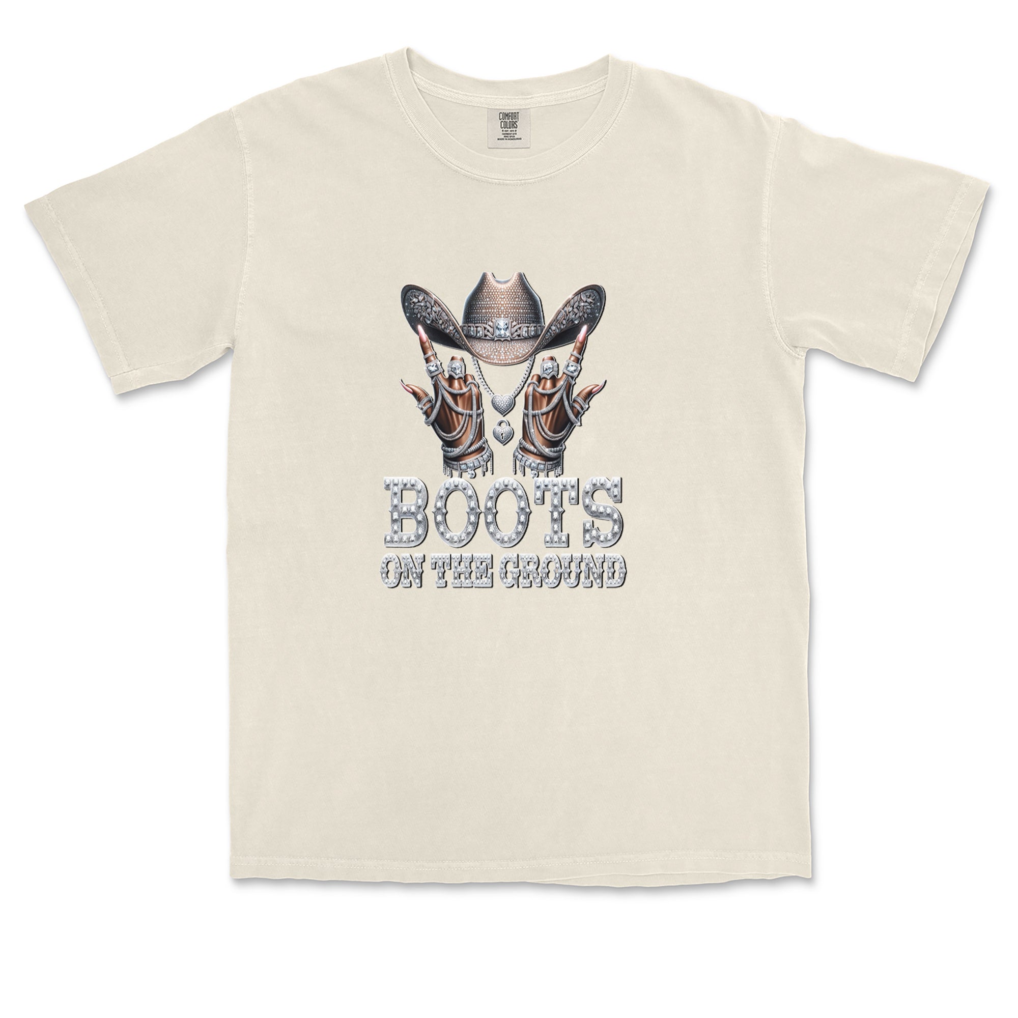Boots On The Ground Bling Vintage Soft Unisex T-shirt 