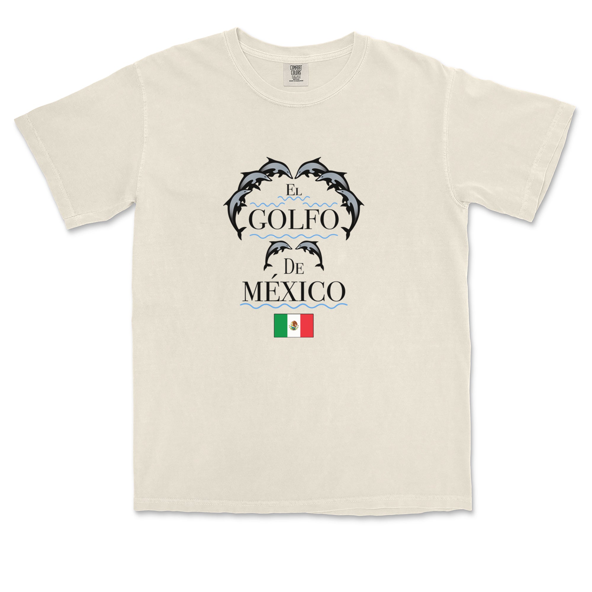 El Golfo De Mexico Dancing Dolphins Vintage Soft Unisex T-shirt 