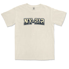 New York City 212 Area Code Skyline  Vintage Soft Unisex T-shirt 