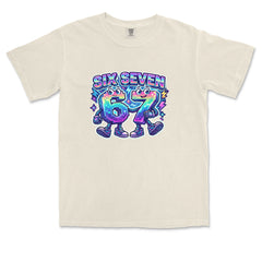 Six Seven 67 Retro Pixel Buddies Vintage Soft Unisex T-shirt 