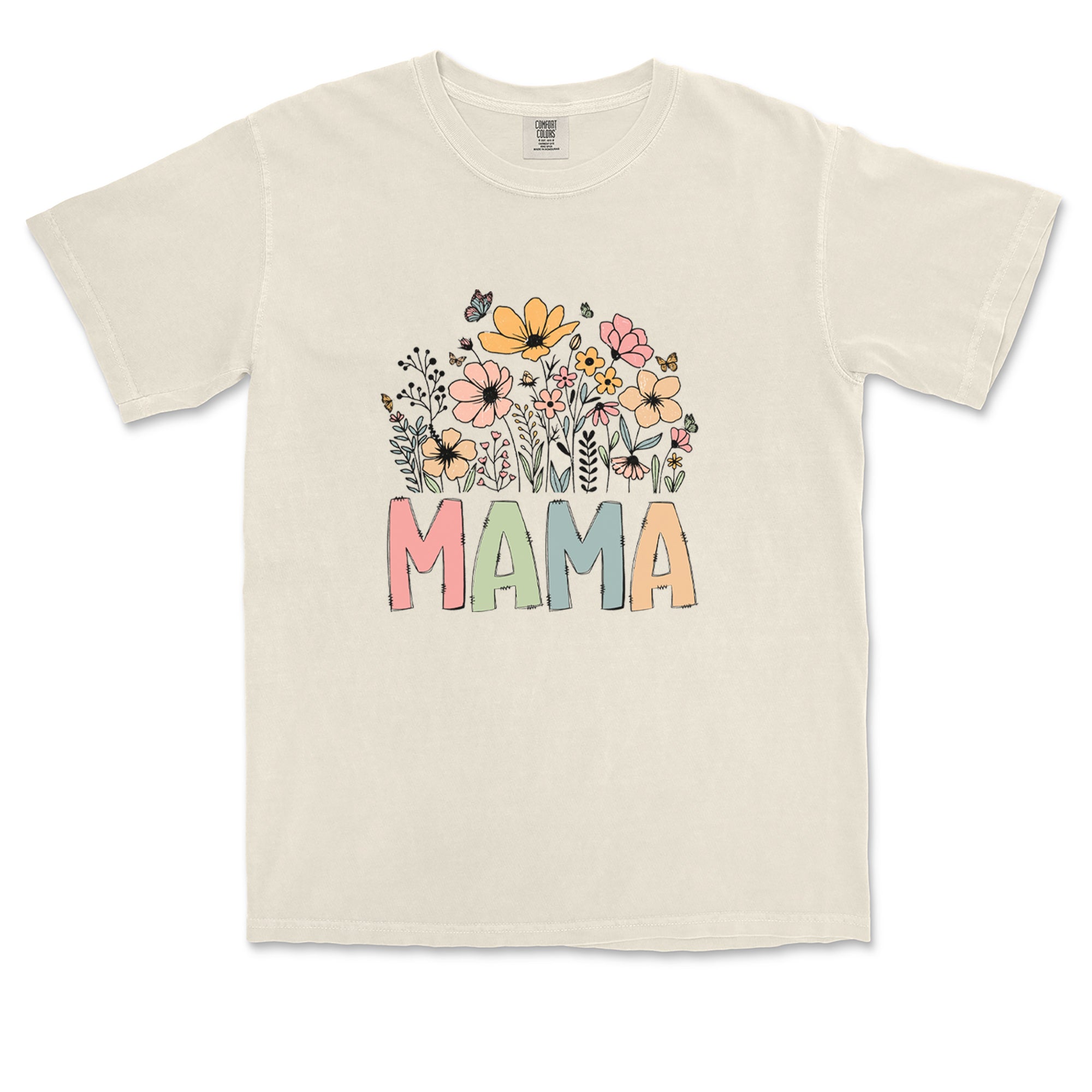 Mama Wildflower Retro Flower Vintage Soft Unisex T-shirt 