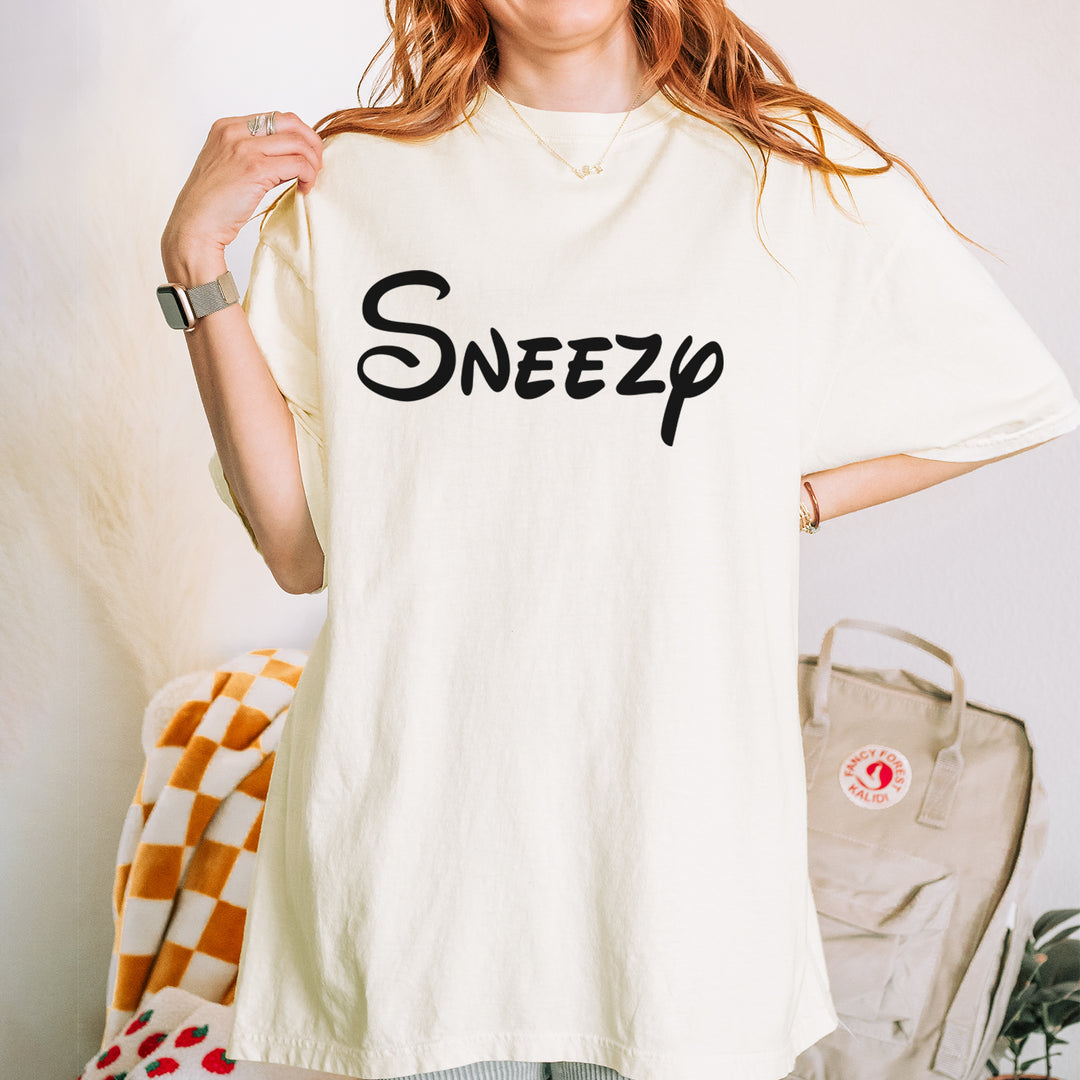 Sneezy - 7 Dwarfs Costume Vintage Soft Unisex T-shirt
