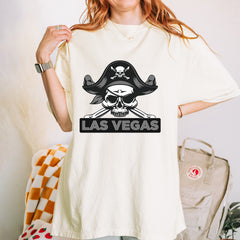 Raider Skull Straight Outta Las Vegas Vintage Soft Unisex T-shirt 