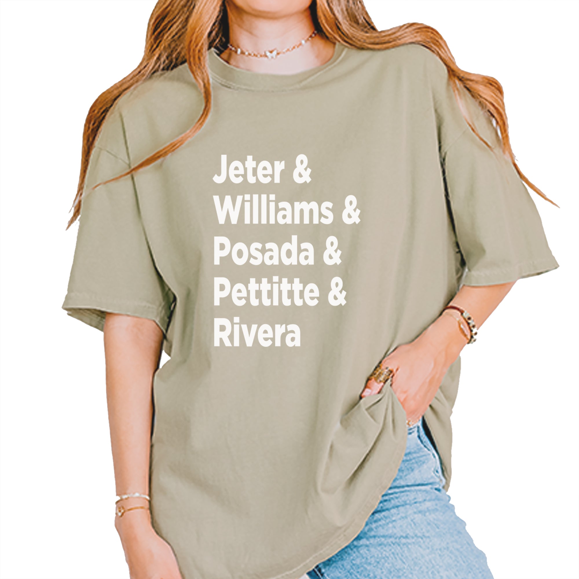 Jeter & Williams & Posada & Pettitte & Rivera Vintage Soft Unisex T-shirt Khaki