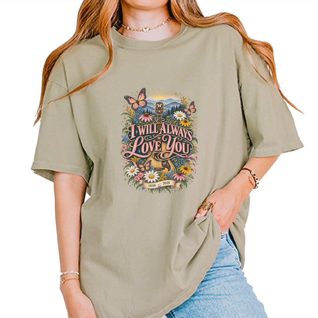 I Will Always Love You Dolly Vintage Soft Unisex T-shirt Khaki