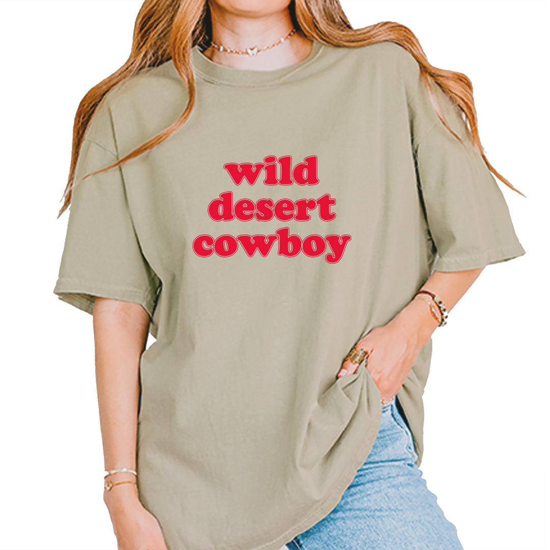 Wild Desert Cowboy Country Vintage Soft Unisex T-shirt Khaki