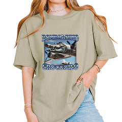 Bombardino Crocodilo Brainrot Vintage Soft Unisex T-shirt Khaki