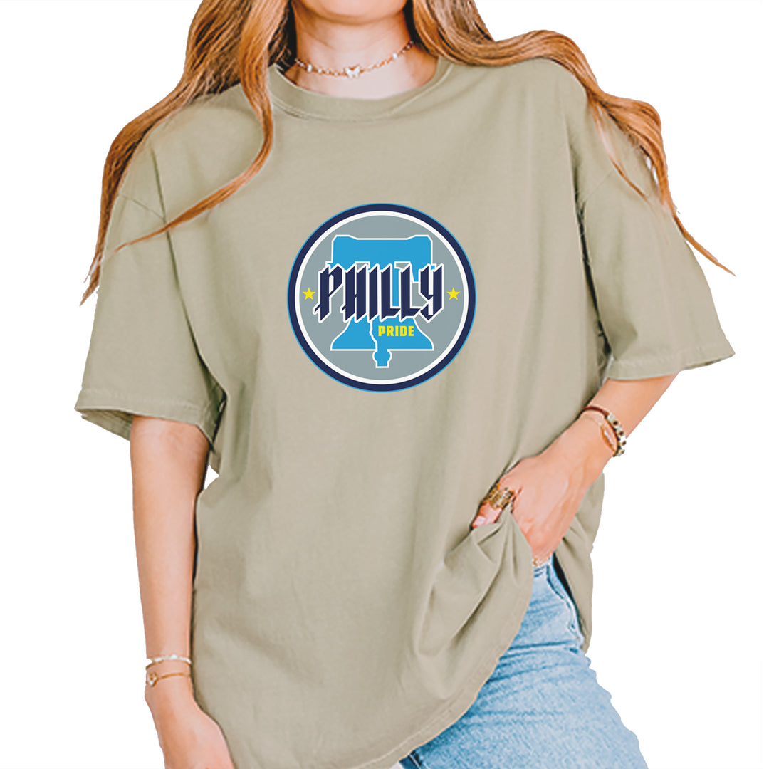 Philly Pride Liberty Bell Vintage Soft Unisex T-shirt Khaki