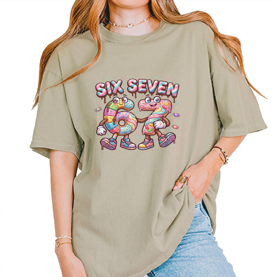 67 Candy Swirl Meme Vintage Soft Unisex T-shirt Khaki