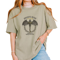 Fourth Wing Dragon Rider Vintage Basgiath War College Vintage Soft Unisex T-shirt Khaki