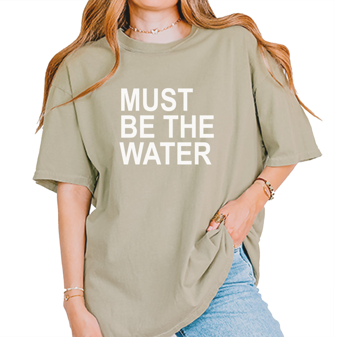Must Be The Water Funny Racing Meme Vintage Soft Unisex T-shirt Khaki