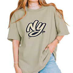 NYC New York City Grunge Street Vintage Soft Unisex T-shirt Khaki