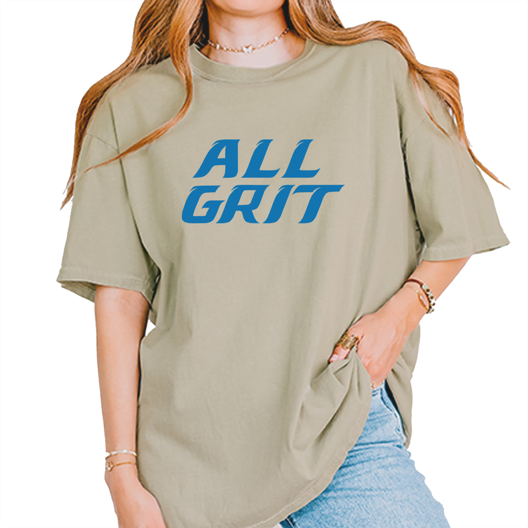 All Grit Detroit Football Vintage Soft Unisex T-shirt Khaki
