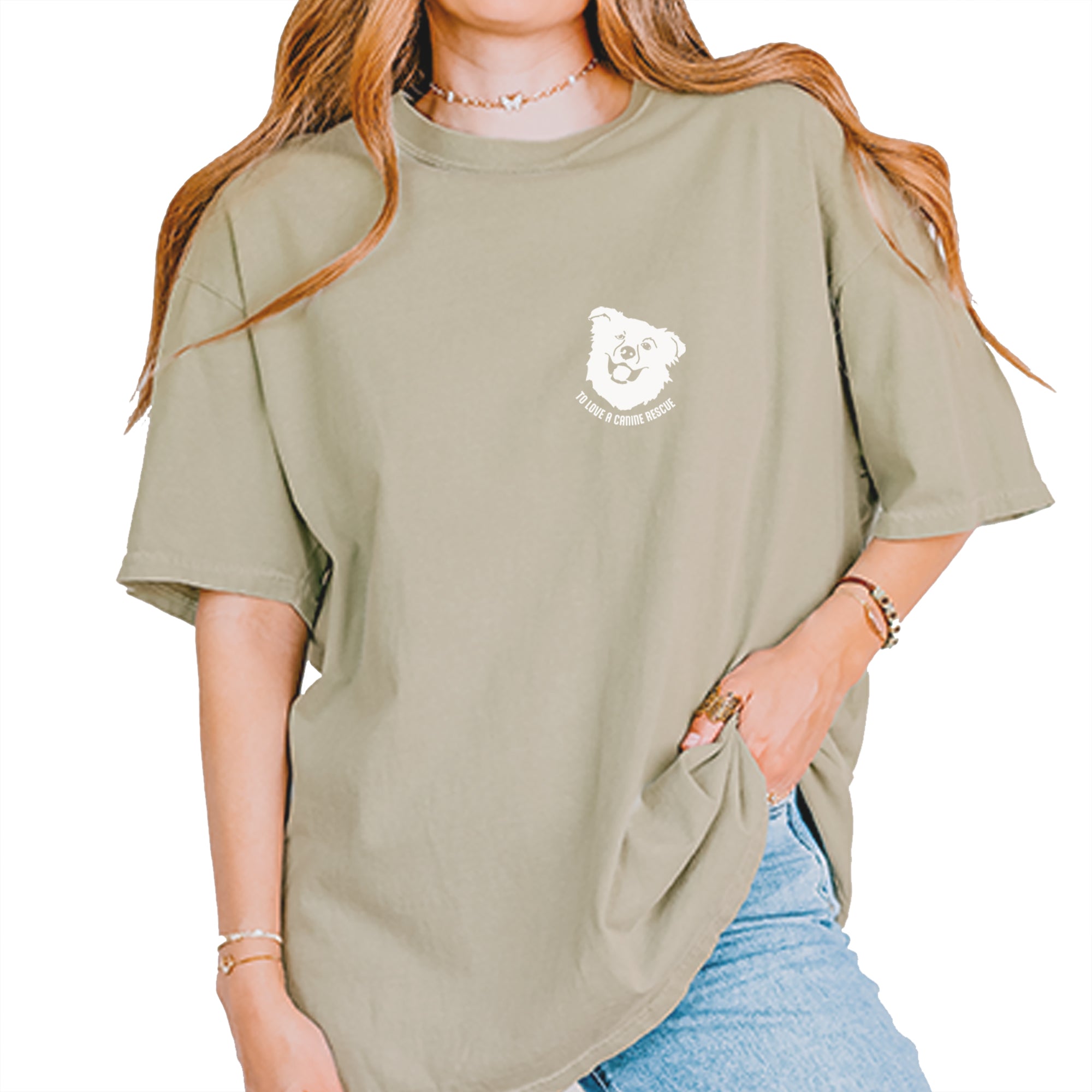 TLC Chelsea's Barking Back Vintage Soft Unisex T-shirt Khaki
