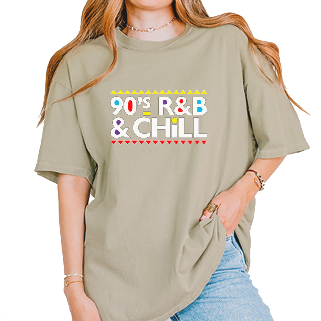 90s R&B and Chill Retro Throwback Vintage Soft Unisex T-shirt Khaki