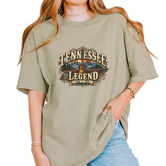 Tennessee Legend Country Music Dolly Vintage Soft Unisex T-shirt Khaki