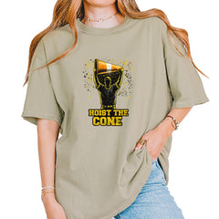 Hoist The Cone Pittsburgh Pride Vintage Soft Unisex T-shirt Khaki