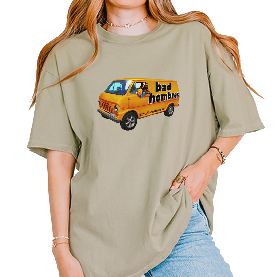 Bad Hombres Van West Chester Band Vintage Soft Unisex T-shirt Khaki