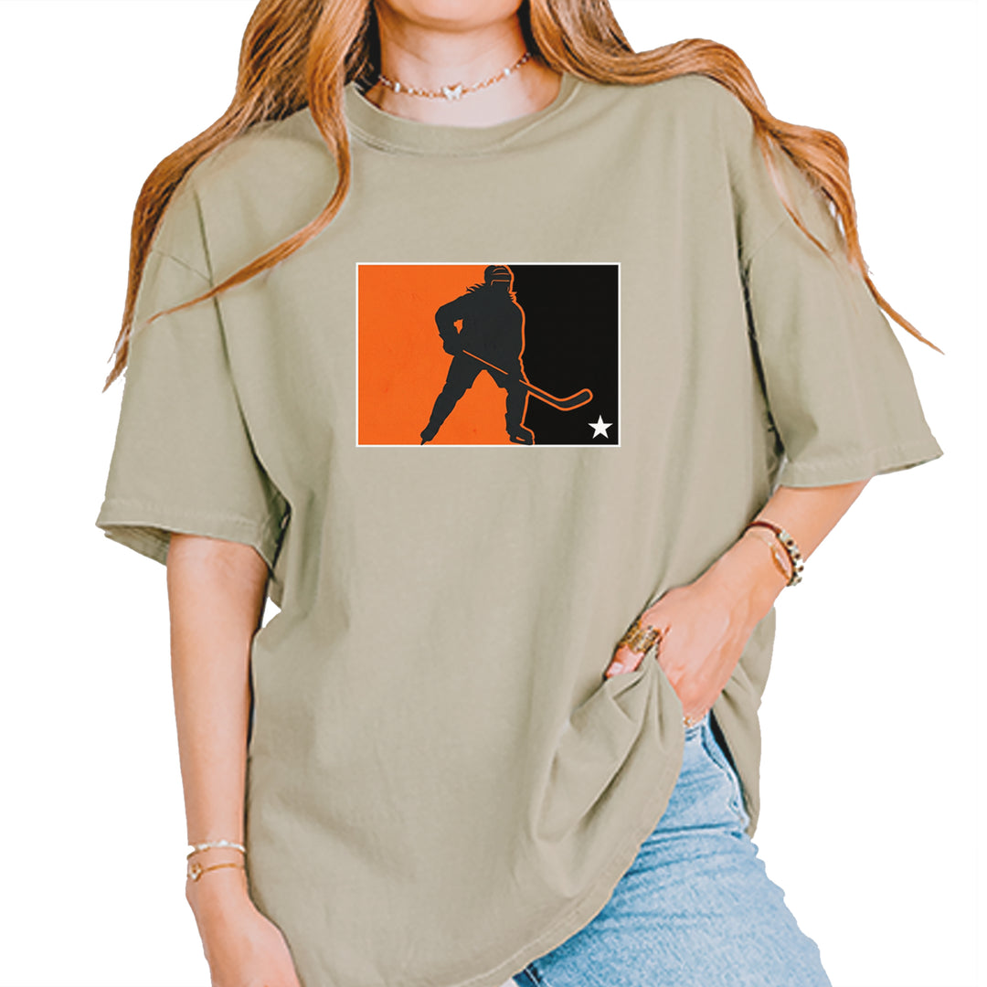 Hockey Enforcer Retro Vintage Vintage Soft Unisex T-shirt Khaki