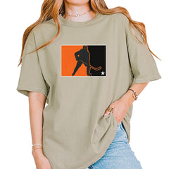 Hockey Enforcer Retro Vintage Vintage Soft Unisex T-shirt Khaki