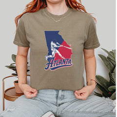 Atlanta Georgia Batter Up Vintage Soft Unisex T-shirt 