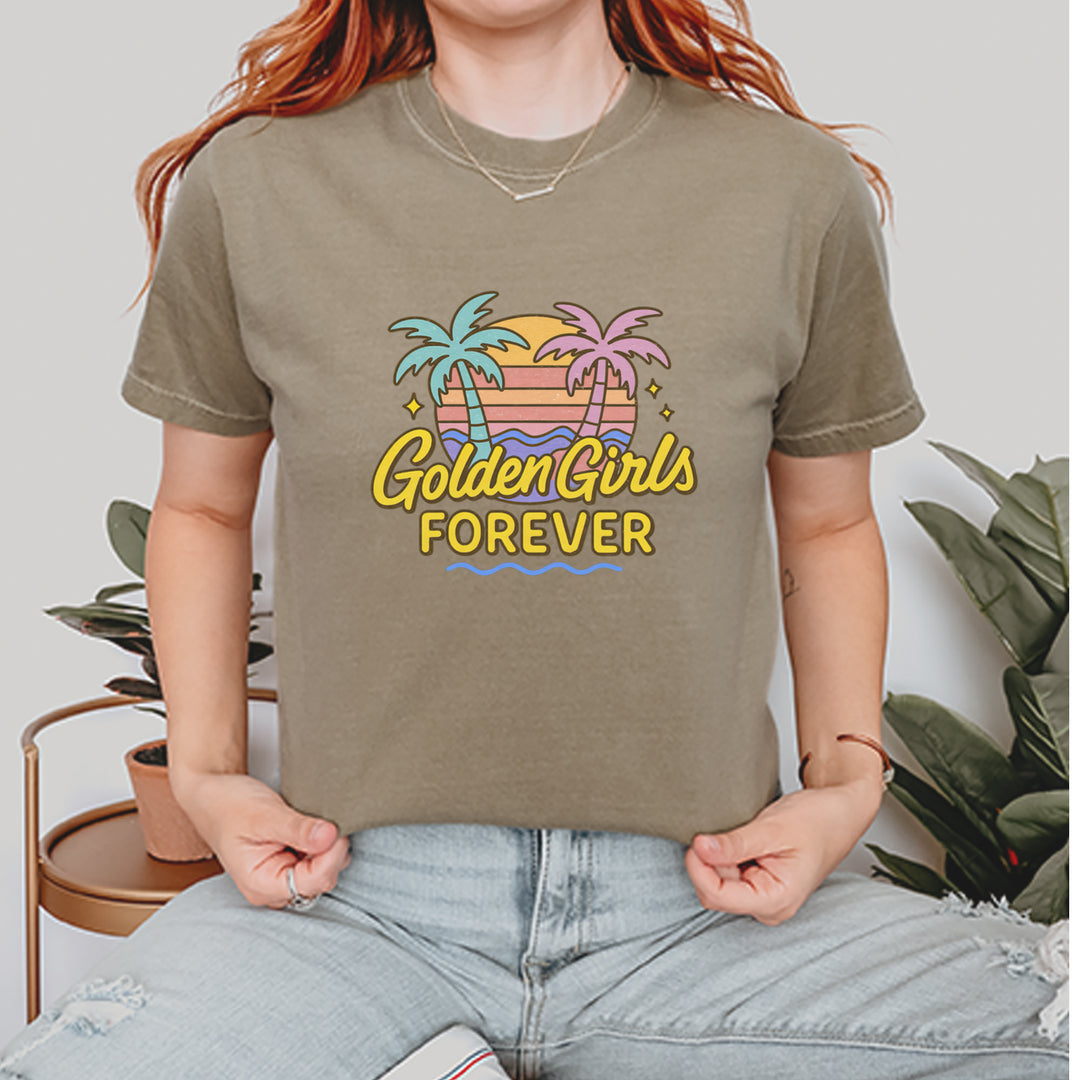 Golden Girls Forever Retro Sunset Vintage Soft Unisex T-shirt 