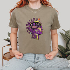 Psychedelic Cosmic Mushroom Head Vintage Soft Unisex T-shirt 