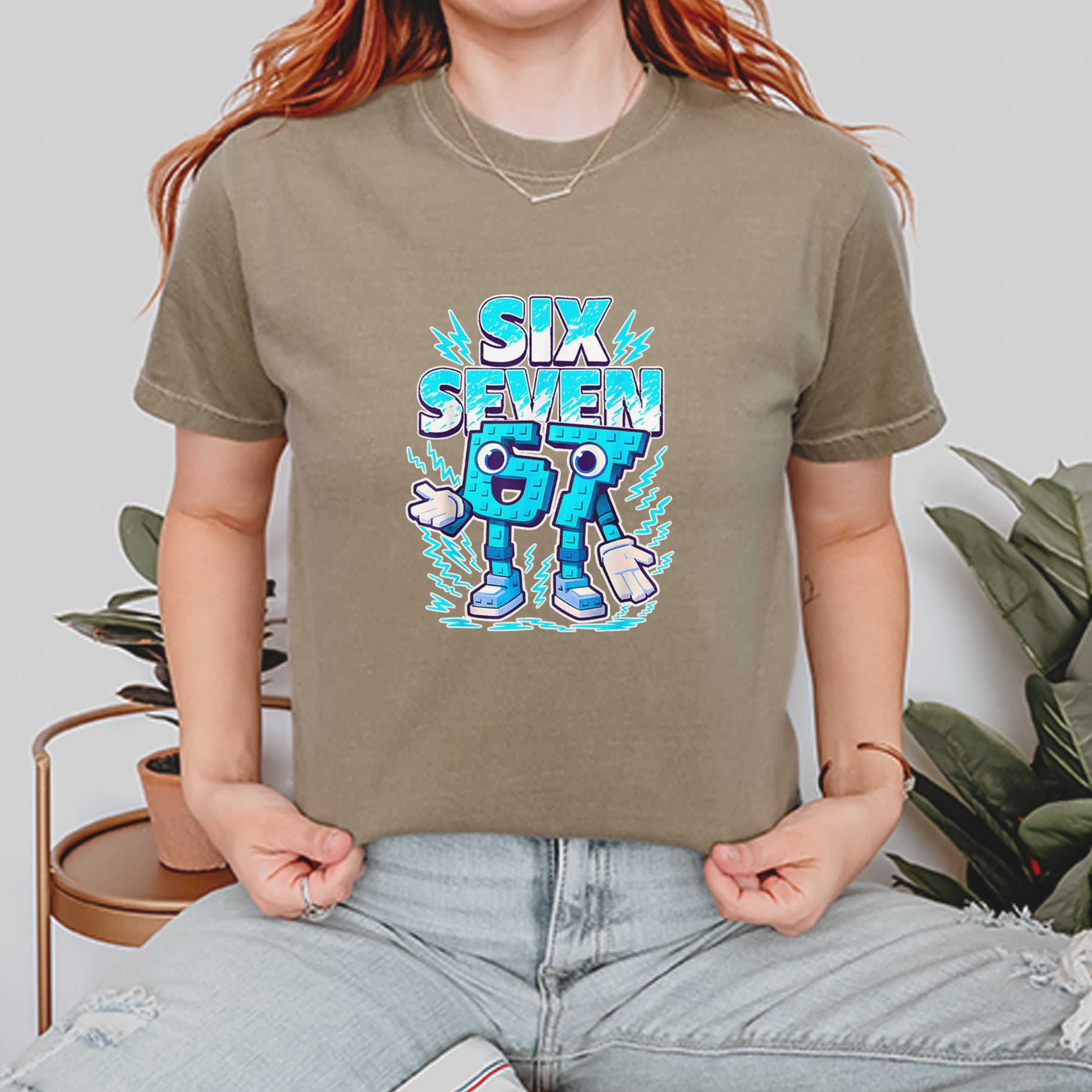 67 Brainrot Meme Slang Vintage Soft Unisex T-shirt 