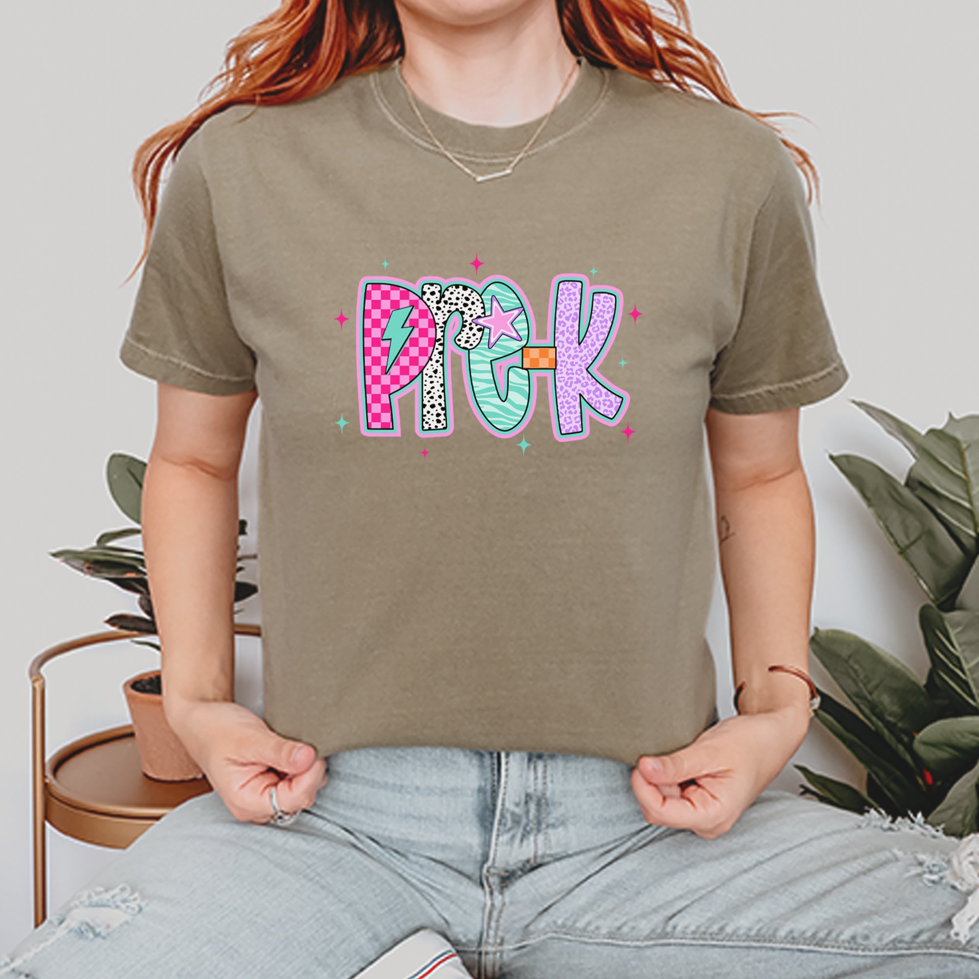 Pre-K Party Time Colorful Back to School Vintage Soft Unisex T-shirt 