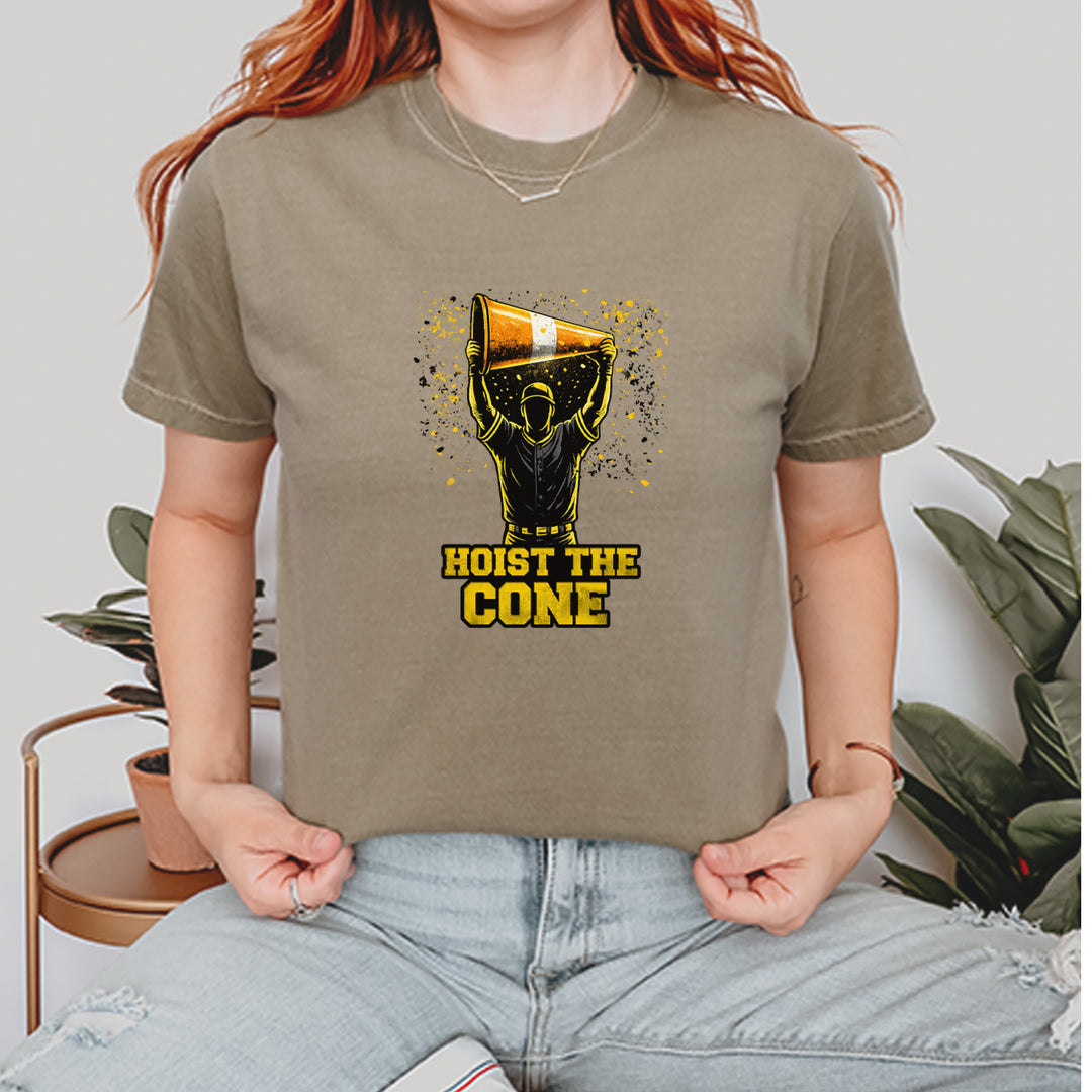 Hoist The Cone Pittsburgh Pride Vintage Soft Unisex T-shirt 