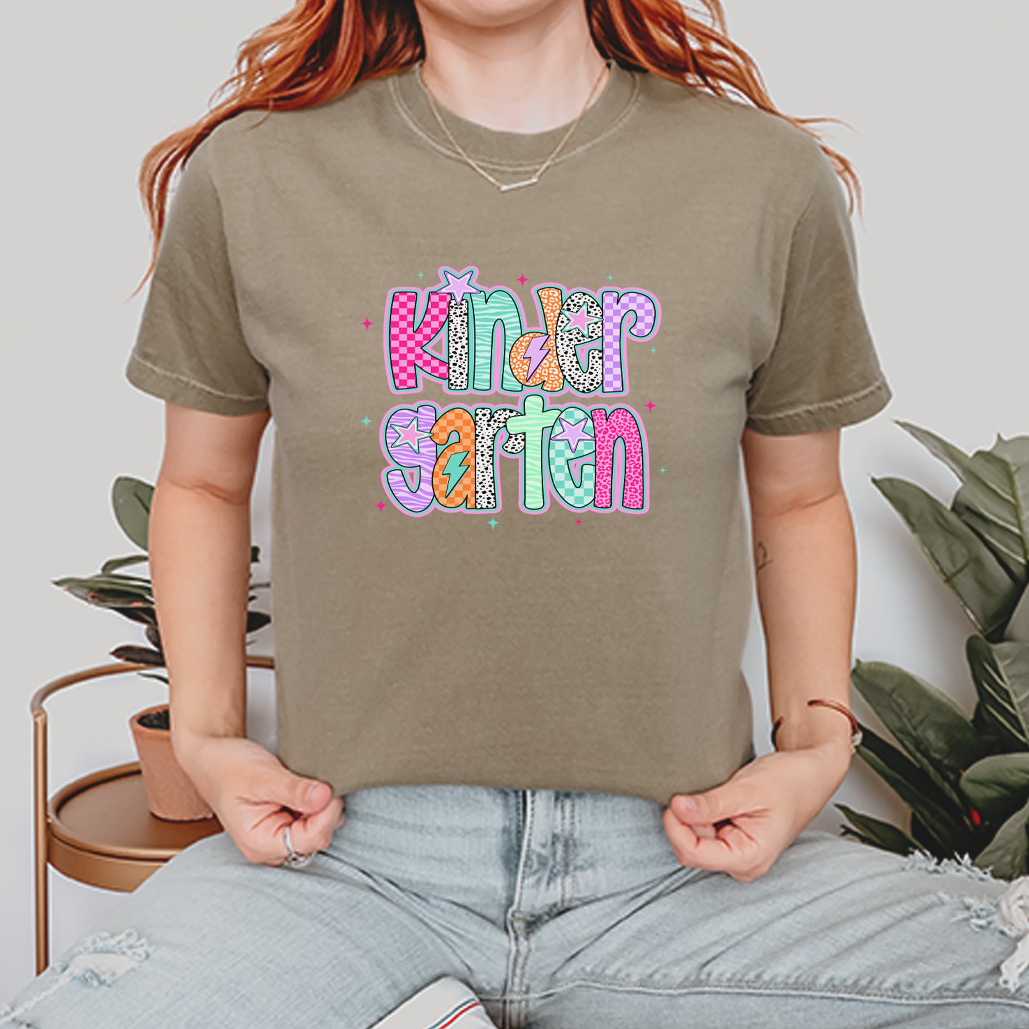 Kindergarten Cutie Colorful Back to School Vintage Soft Unisex T-shirt 