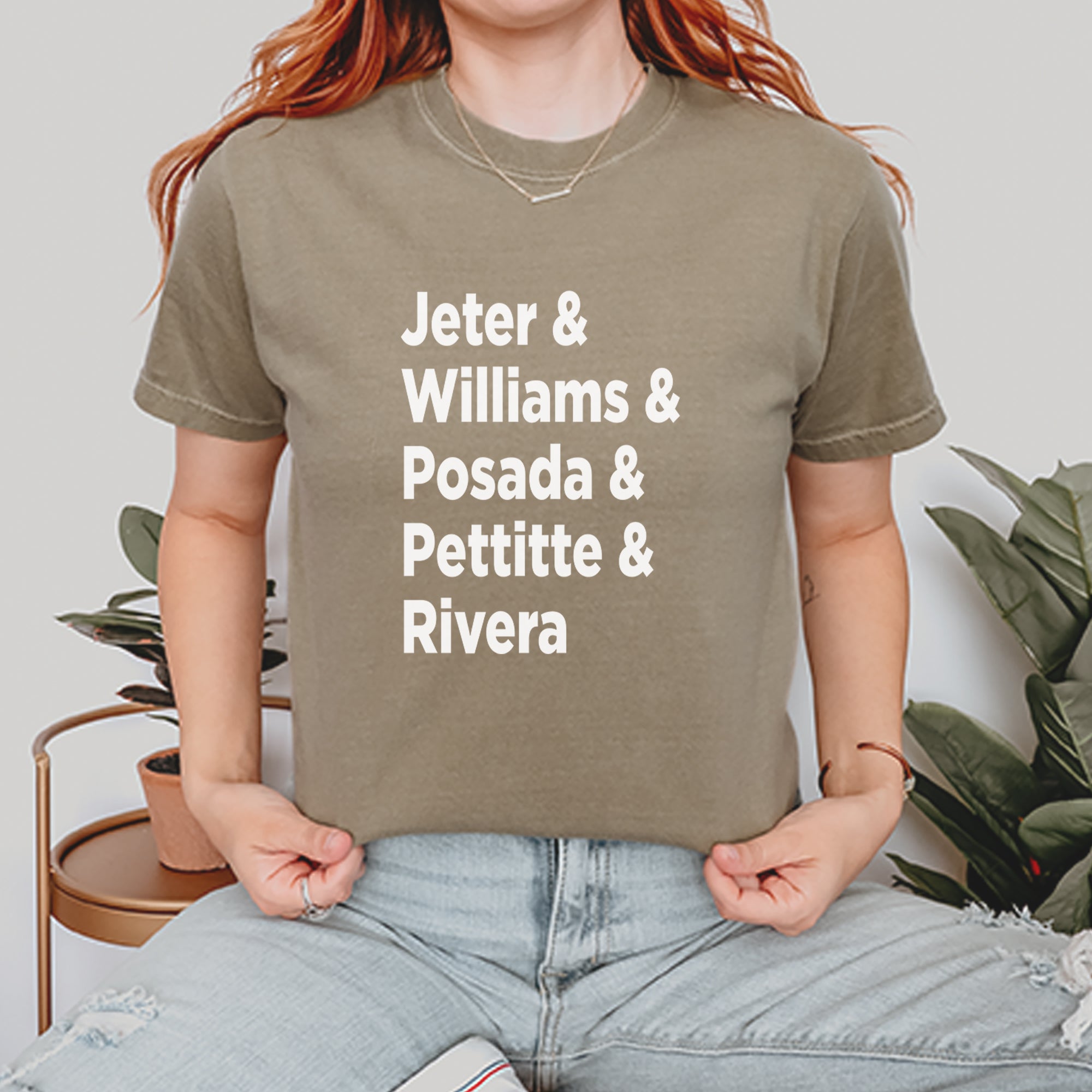 Jeter & Williams & Posada & Pettitte & Rivera Vintage Soft Unisex T-shirt 
