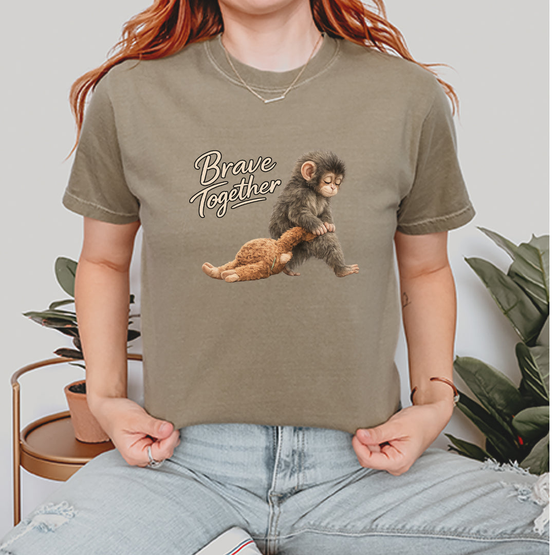 Punch Brave Together Stuffed Animal Vintage Soft Unisex T-shirt 