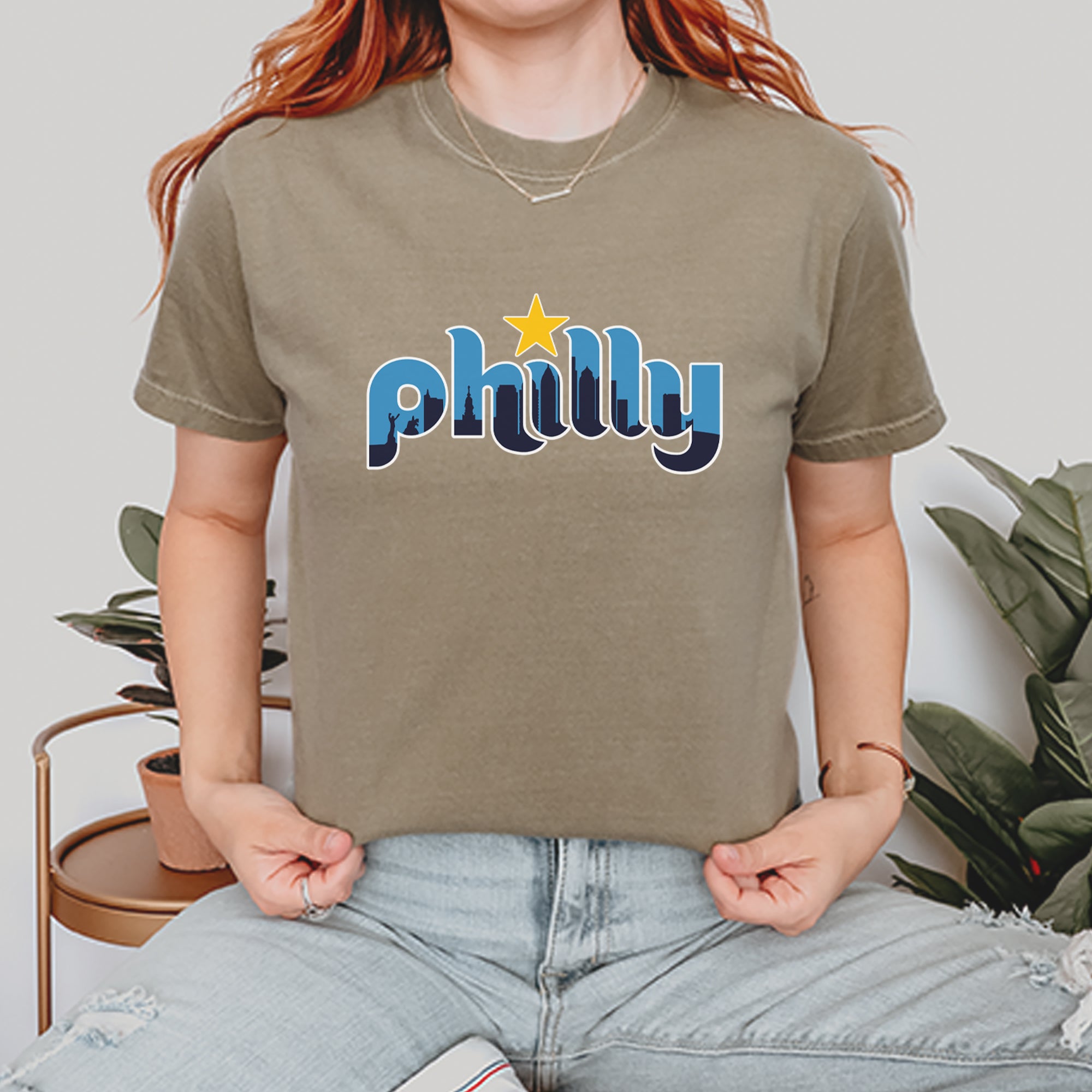 Skyline Philly Philadelphia Vintage Soft Unisex T-shirt 