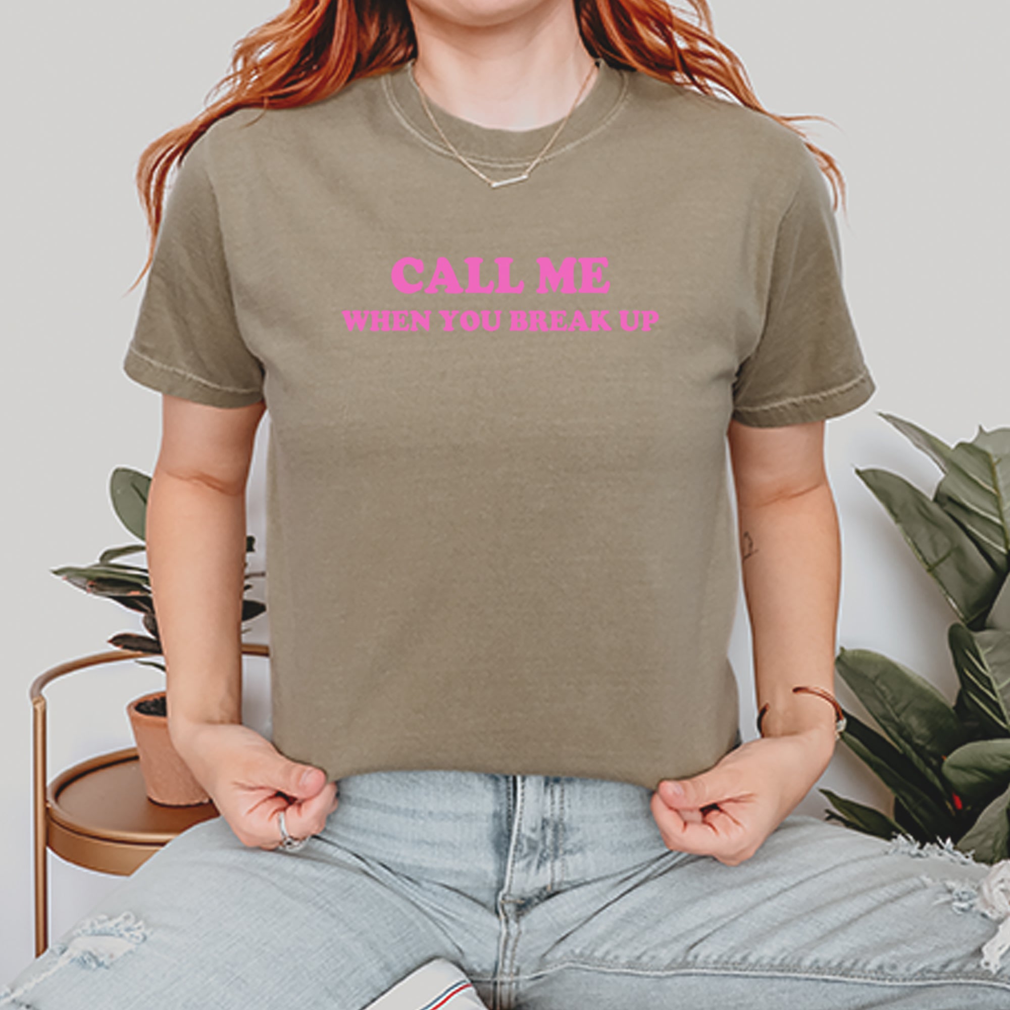 Call ME When You Break Up Vintage Soft Unisex T-shirt 