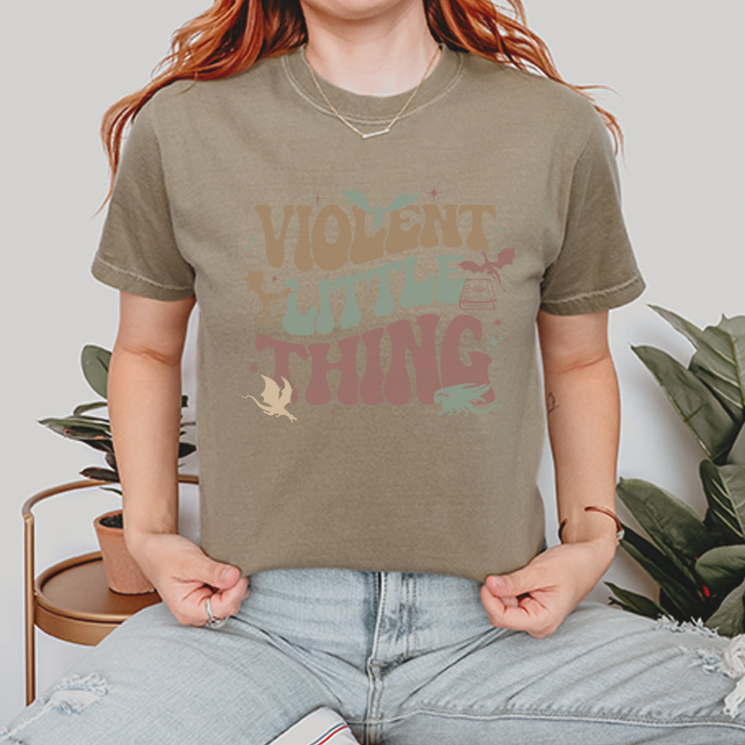 Violent Little Thing Dragon Vintage Soft Unisex T-shirt 