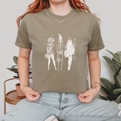 Vintage Spooky Squad Pinup Halloween Design Vintage Soft Unisex T-shirt 